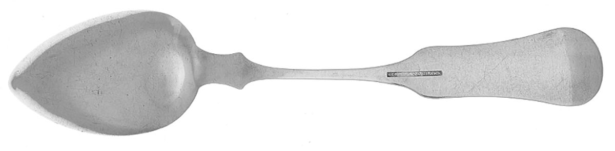 Coin Silver Flatware Tablespoon (Serving Spoon) by Merrimen & Clark-2