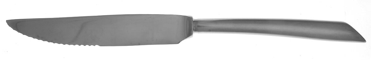 Satin Wave (Stainless) Steak Knife Individual Hollow, Serrate HC by Mikasa-1