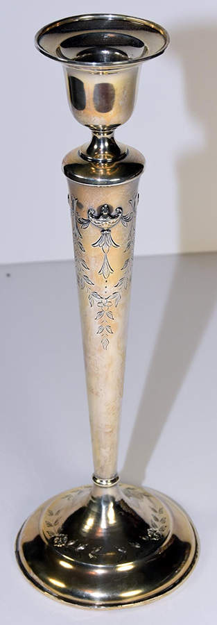 2150 (Sterling, Hollowware) Weighted Candlestick by Matthews -1