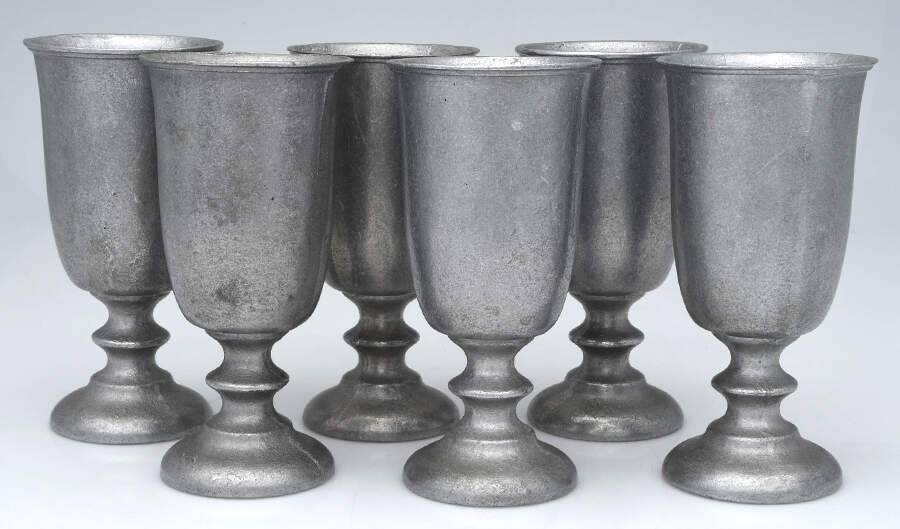 MBC26 (Alloy, Hollowware) Water Goblet - Set of 6 by Meriden Britannia -1