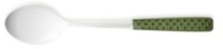 Everyday Green(Stainless) Solid Salad Serving Spoon by Mackenzie-Childs Flatware-1