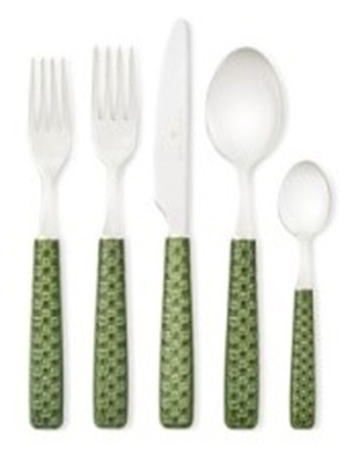 Everyday Green(Stainless) Fork by Mackenzie-Childs Flatware-1