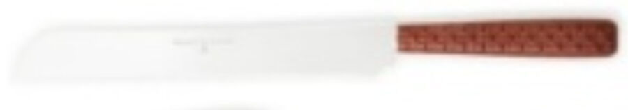 Everyday Leather(Brown)(Stainless) Cake Knife with Stainless Blade by Mackenzie-Childs Flatware-1