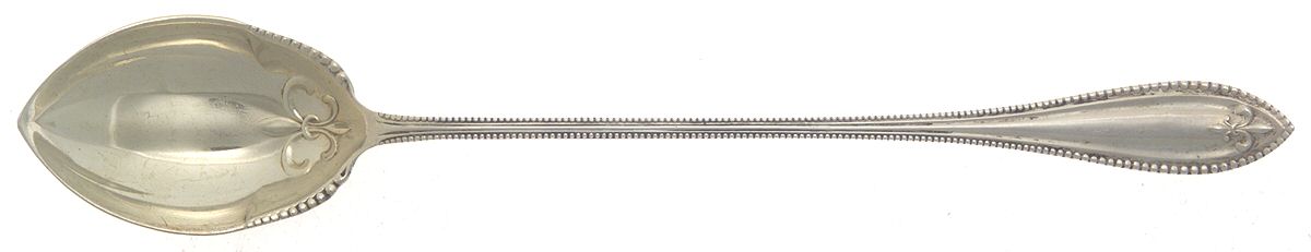 Fleur De Lis (Sterling, 1905) Large Lettuce Serving Spoon by Newburyport-1
