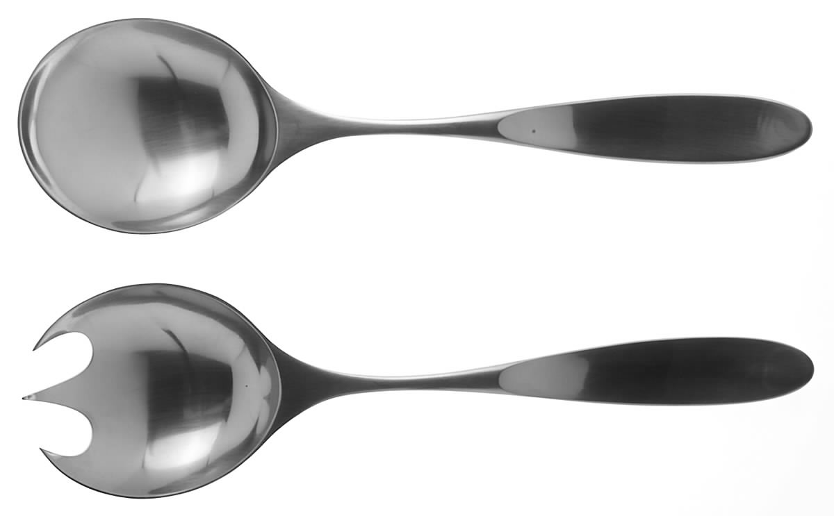 Magnum (Stainless) (2 Pc) Solid Salad Set by Norstaal-1