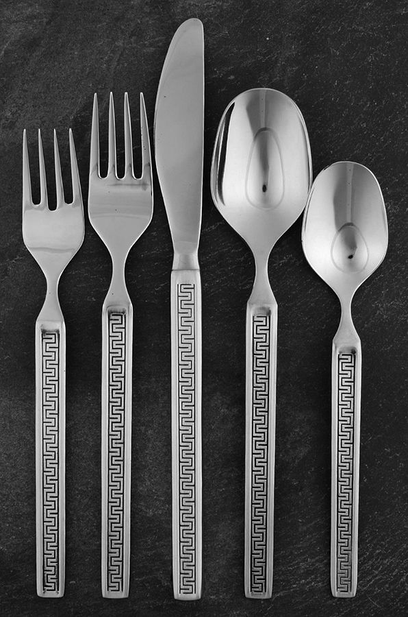 Eros (Stainless) 5 Piece Place Setting by Noritake Silver-1
