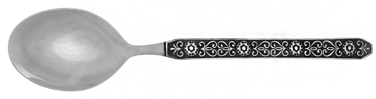 Esperanza (Stainless) Round Bowl Soup Spoon (Gumbo) by Noritake Silver-1