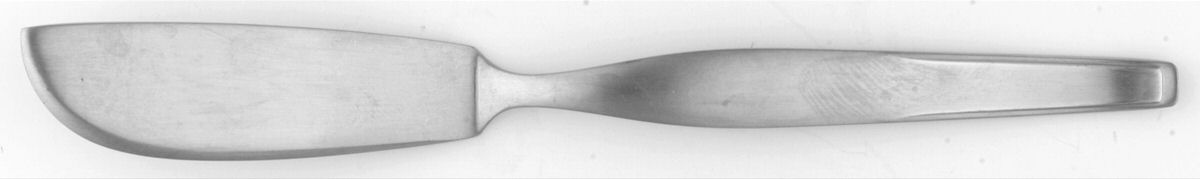 Fantasy (Stainless) Small Flat Handled Butter Spreader by Noritake Silver-1