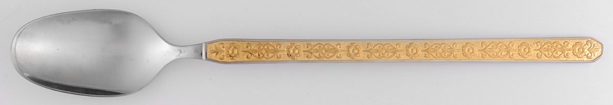 Gold Esperanza (Stainless) Iced Tea Spoon by Noritake Silver-1
