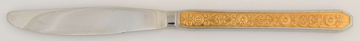 Gold Esperanza (Stainless) Modern Hollow Knife by Noritake Silver-1