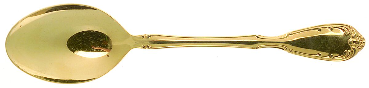 Golden Serenade (Gold Electroplate) Place/Oval Soup Spoon by Noritake Silver-1