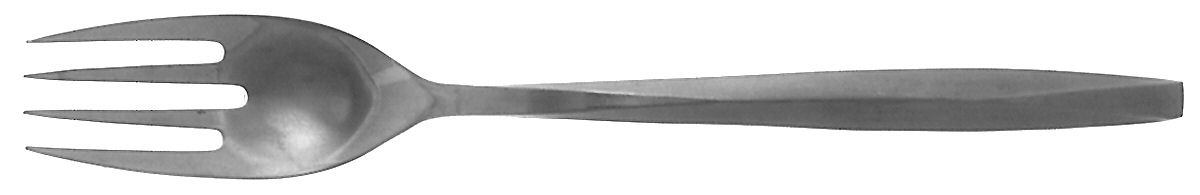 Harmony Solid Serving Fork by Noritake Silver-1