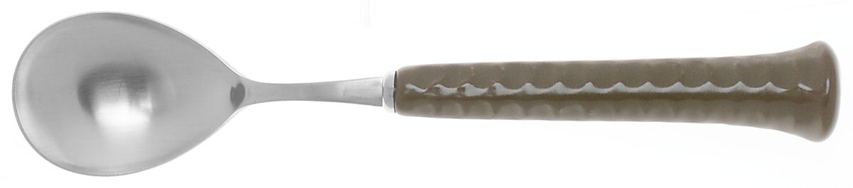 Iron Brown (Stainless) Place/Oval Soup Spoon by Noritake Silver-1