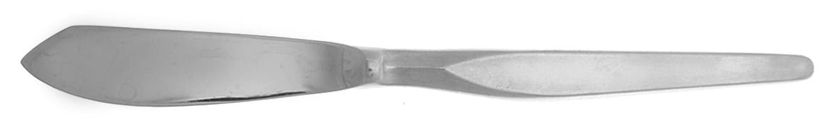 Linden (Stainless) Individual Fish Knife with Stainless Blade by Noritake Silver-1