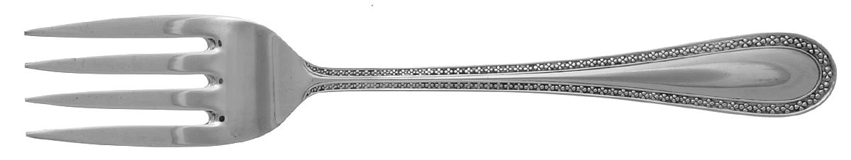 Marquise (Silverplate) Solid Serving Fork by Noritake Silver-1