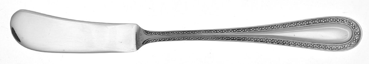 Marquise (Silverplate) Flat Handle Butter Spreader by Noritake Silver-1
