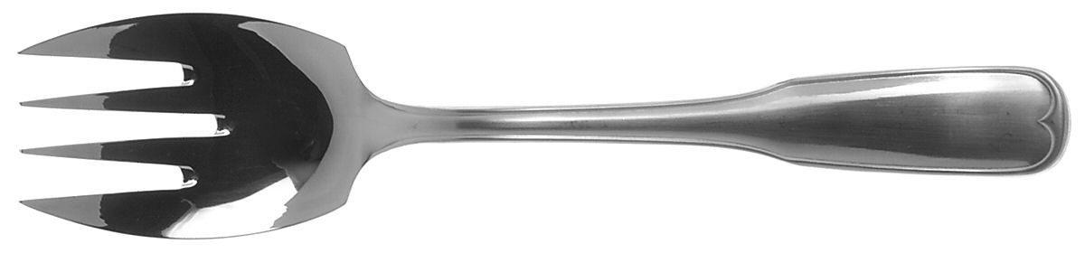Moon Valley Medium Solid Cold Meat Serving Fork by Noritake Silver-1