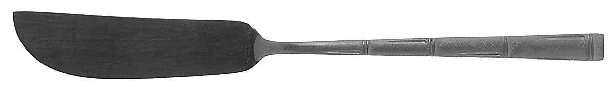 Oriental Melody (Stainless) Master Butter Spreader, Solid Piece by Noritake Silver-1