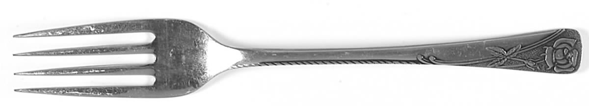 Rosetta (Stainless) Medium Solid Cold Meat Serving Fork by Noritake Silver-1