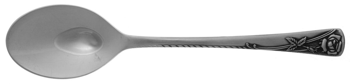Rosetta (Stainless) Place/Oval Soup Spoon by Noritake Silver-1