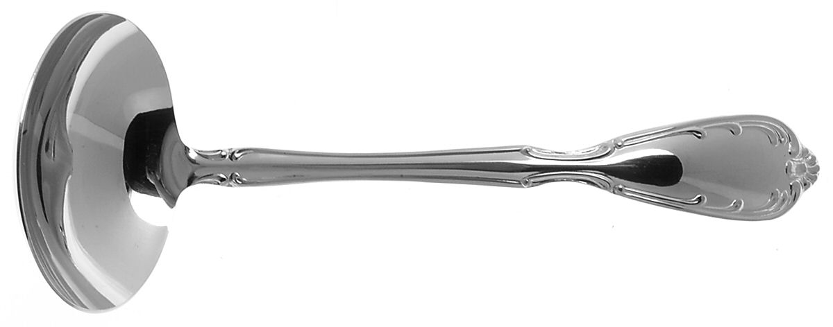 Serenade (Stainless) Solid Gravy Ladle by Noritake Silver-1