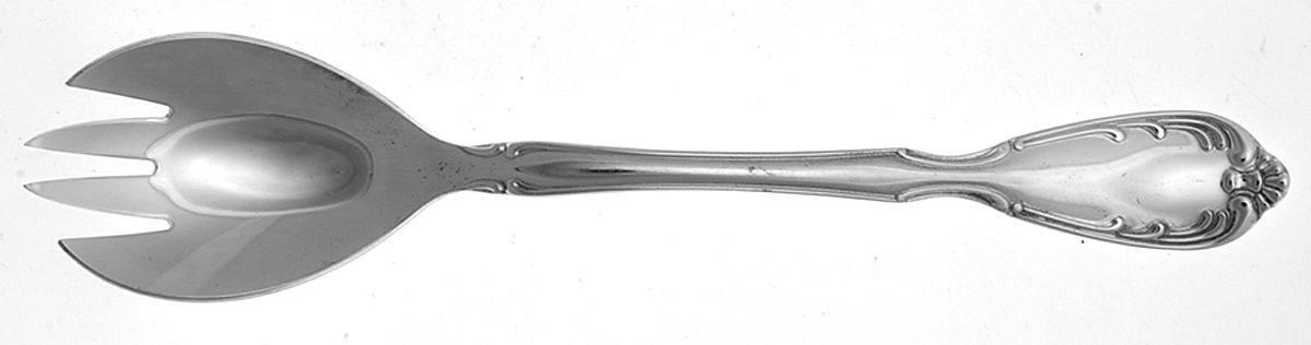 Serenade (Silverplate) Solid Salad Serving Fork by Noritake Silver-1