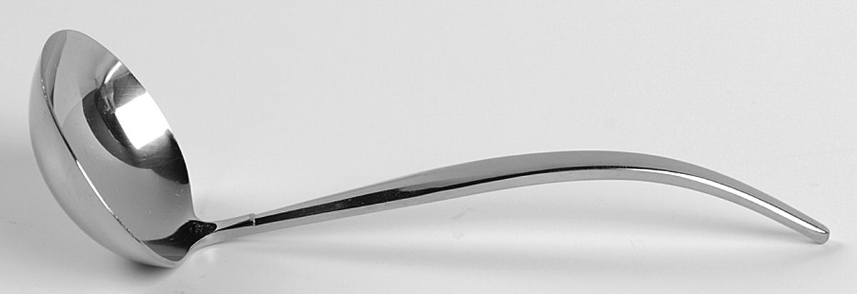 Simplicity (Stainless) Solid Gravy Ladle by Noritake Silver-1