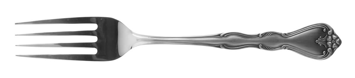 Sylvia (Stainless) Medium Solid Cold Meat Serving Fork by Noritake Silver-1