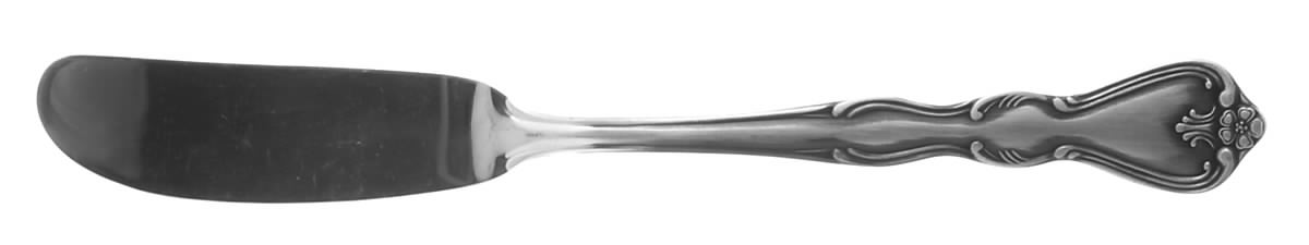Sylvia (Stainless) Flat Handle Master Butter Knife by Noritake Silver-1