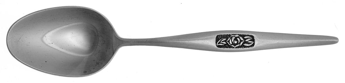 Black Rose (Stainless) Place/Oval Soup Spoon by Nasco-1