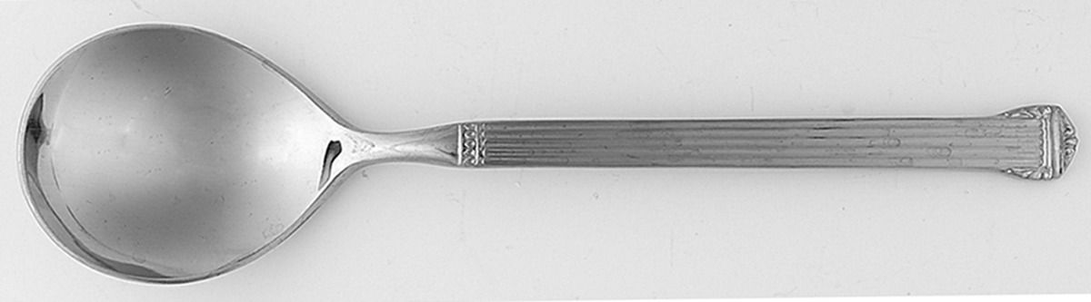 Doric (Stainless) Place/Oval Soup Spoon by Nasco-1