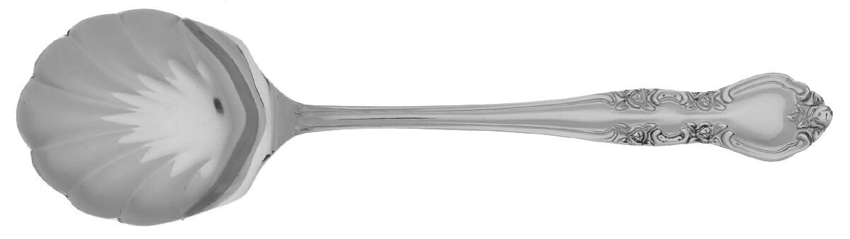 Elizabethan II (Stainless) Sugar Shell Spoon by Nasco-1