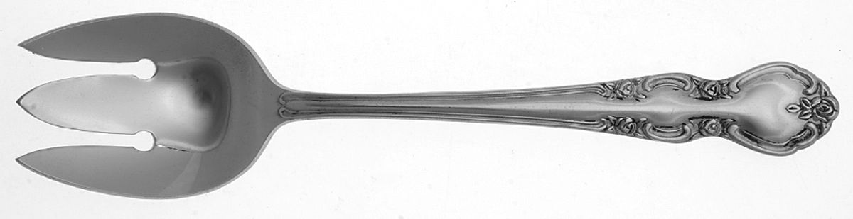 Elizabethan II (Stainless) Small Solid Cold Meat Serving Fork by Nasco-1