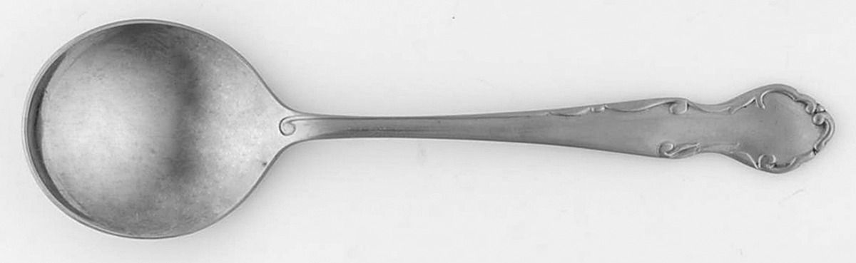 Elizabethan (Stainless) Round Bowl Soup Spoon (Gumbo) by Nasco-1