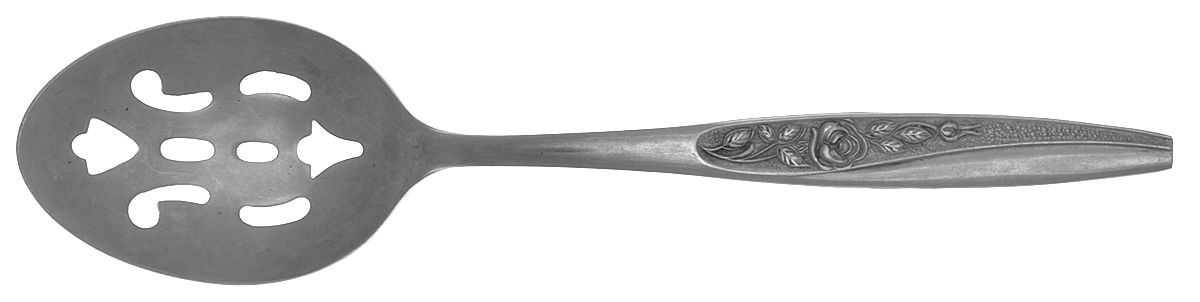 Embrace (Stainless) Pierced Tablespoon (Serving Spoon) by Nasco-1
