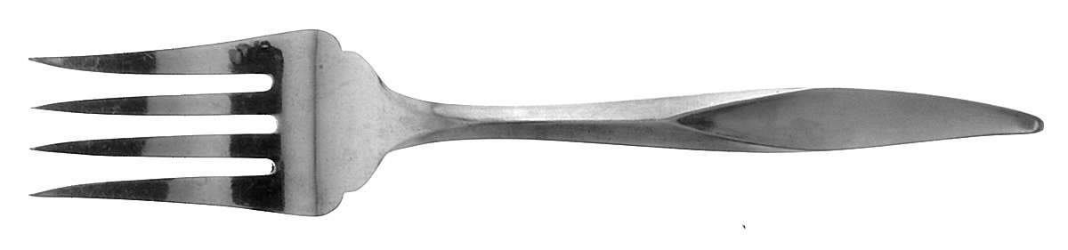 Flamingo-Montego (Stainless) Medium Solid Cold Meat Serving Fork by Nasco-1