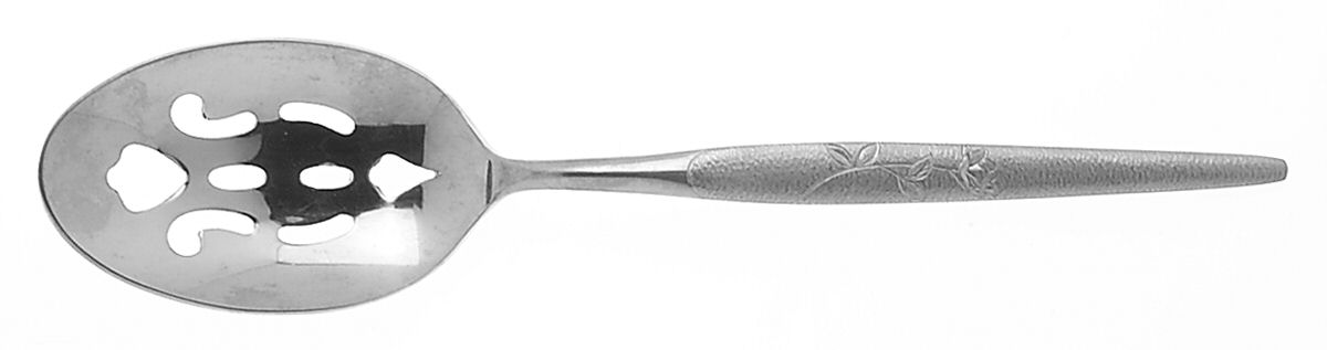 Fleur (Stainless) Pierced Tablespoon (Serving Spoon) by Nasco-1
