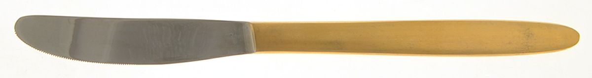 Golden Drama (Gold Electroplate) Modern Solid Knife by Nasco-1