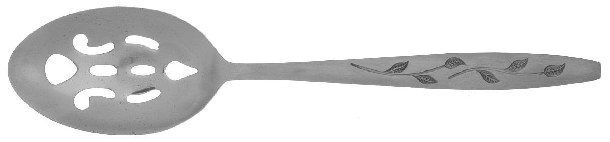 Haiti (Stainless) Pierced Tablespoon (Serving Spoon) by Nasco-1