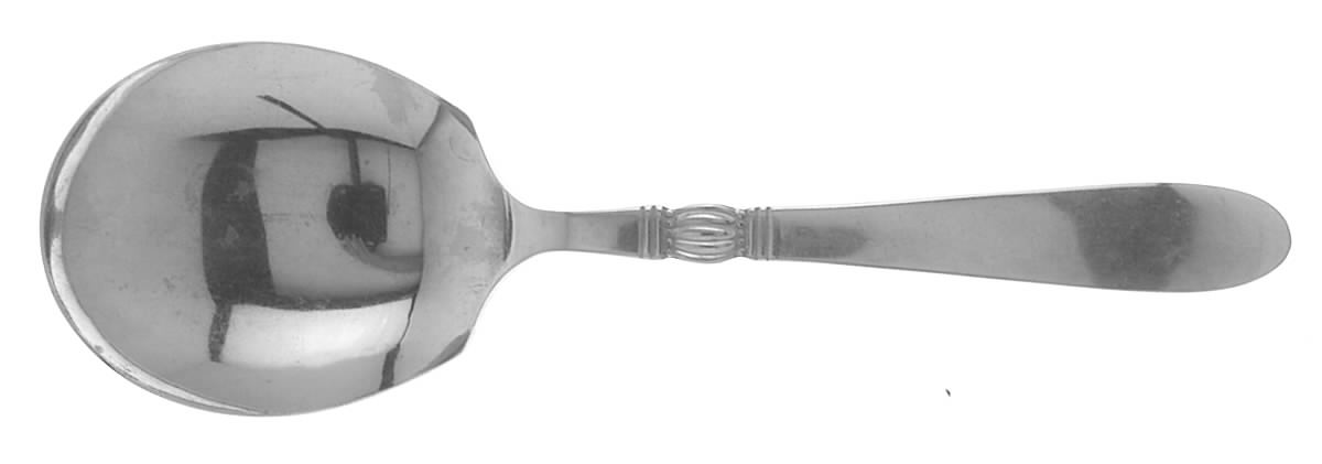 Karen (Stainless) Solid Smooth Casserole Spoon by Nasco-1