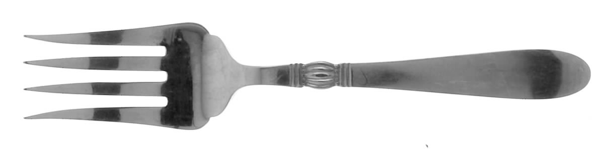 Karen (Stainless) Medium Solid Cold Meat Serving Fork by Nasco-1