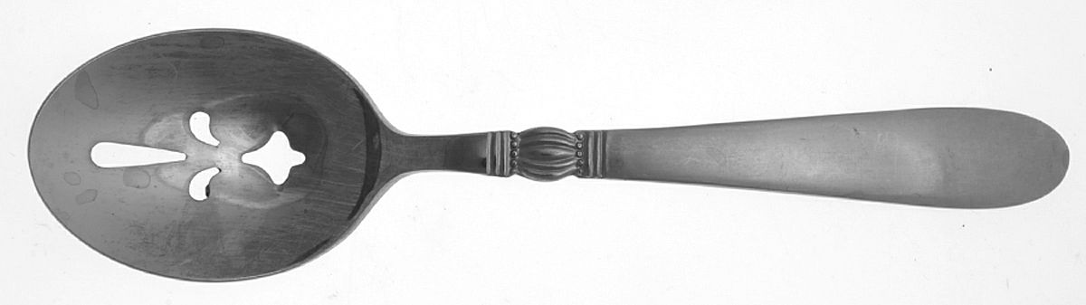 Karen (Stainless) Pierced Tablespoon (Serving Spoon) by Nasco-1