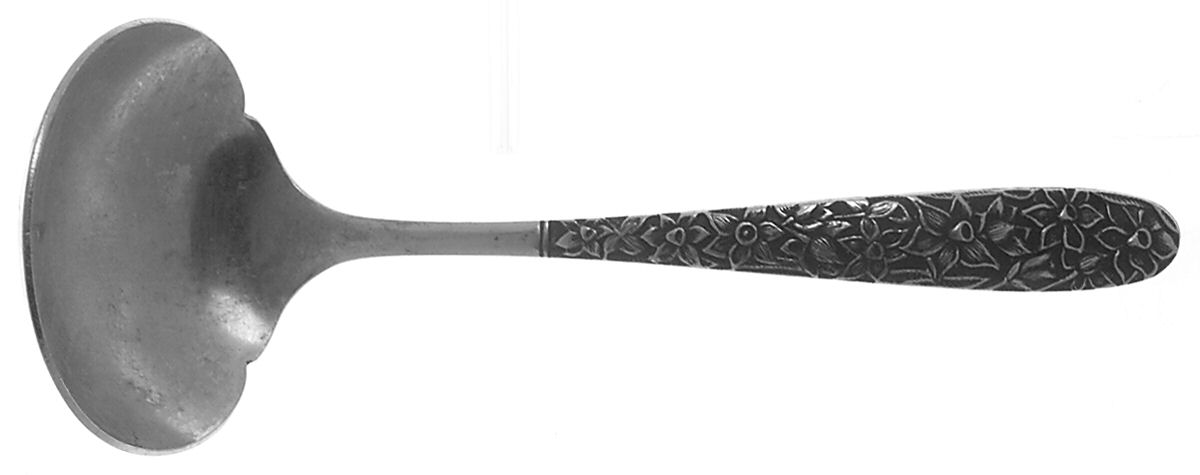 Narcissus (Stainless) Solid Gravy Ladle by Nasco-1