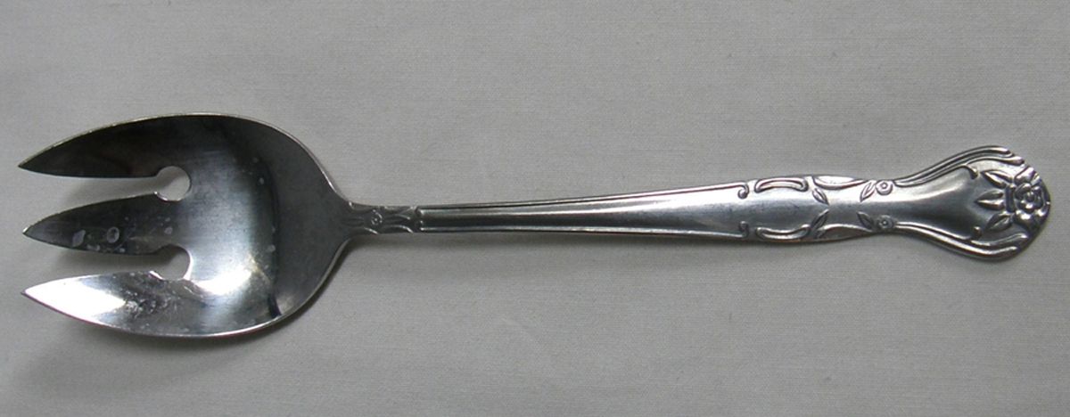 Norma (Stainless) Medium Solid Cold Meat Serving Fork by Nasco-1