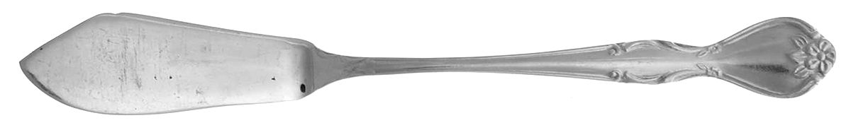 Norma (Stainless) Flat Handle Master Butter Knife by Nasco-1