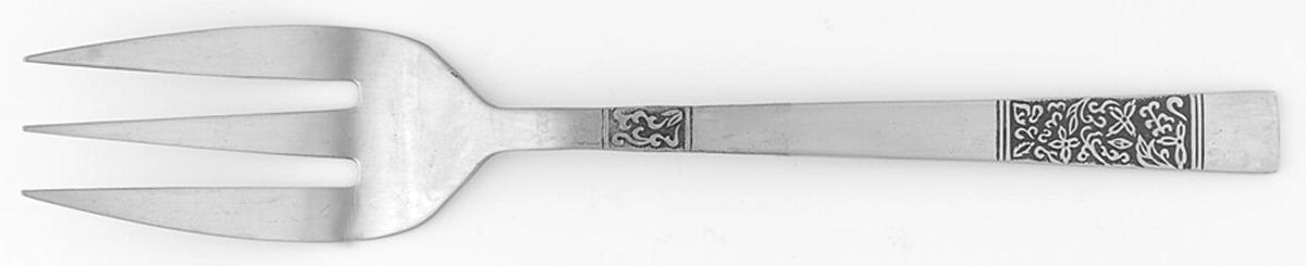 NSS69 (STAINLESS) Medium Solid Cold Meat Serving Fork by Nasco-1