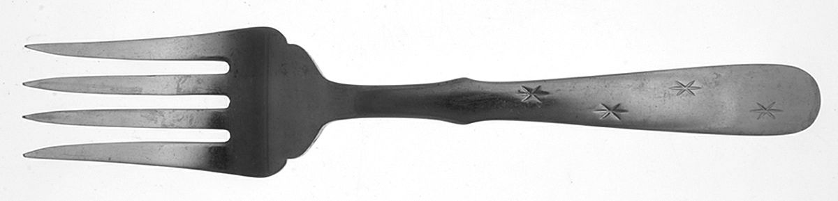 Star Sapphire (Stainless) Medium Solid Cold Meat Serving Fork by Nasco-1