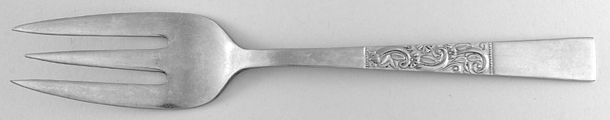 Valencia (Stainless) Medium Solid Cold Meat Serving Fork by Nasco-1