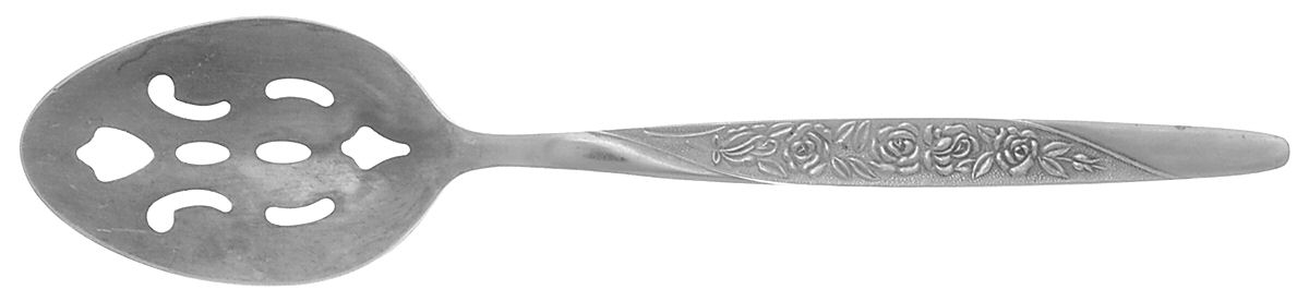 Caress (Stainless) Pierced Tablespoon (Serving Spoon) by National Stainless-1