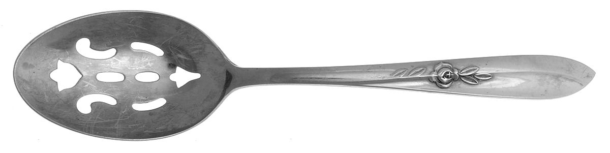 Carlyle (Stainless) Pierced Tablespoon (Serving Spoon) by National Stainless-1